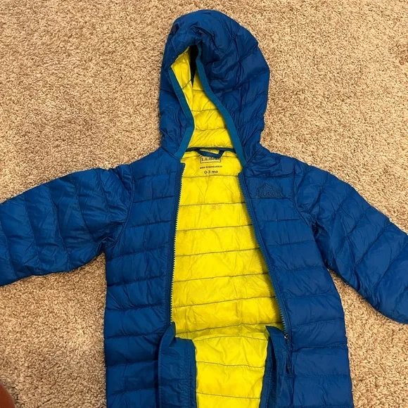 L.L. Bean down baby snowsuit